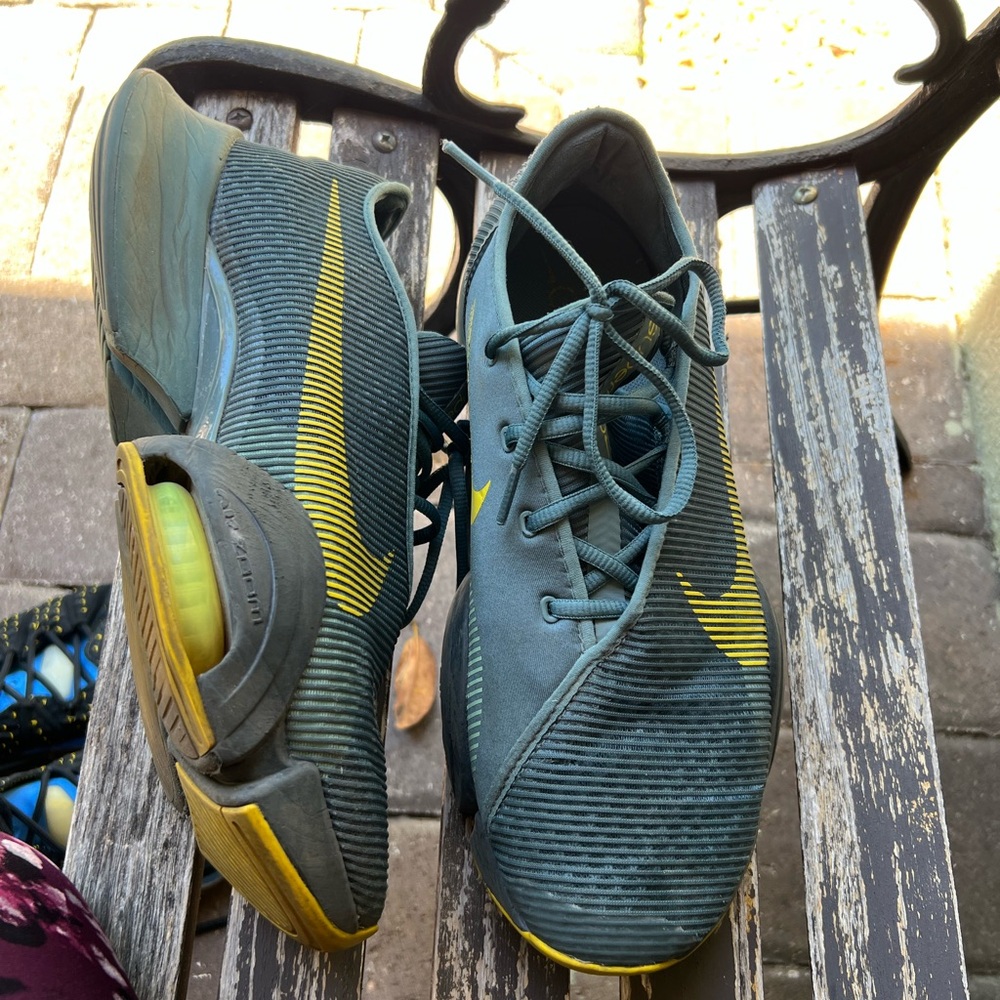 Nike Blue and Yellow Athletic Shoes